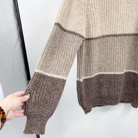 Country‎ Knitwear Ireland Fisherman Sweater Mens M Brown Hand Knit 100% Wool - Picture 3 of 10